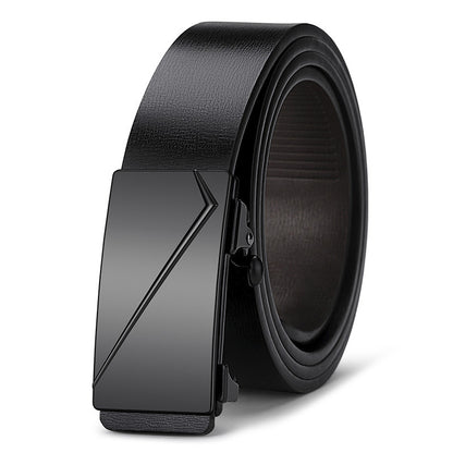 Men's Special Offer Automatic Buckle Imitation Leather Casual Business Medium Belts