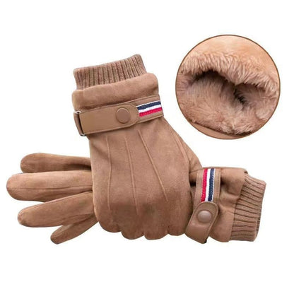 Men's Warm Winter Fleece-lined Thickened Cold Protection Gloves