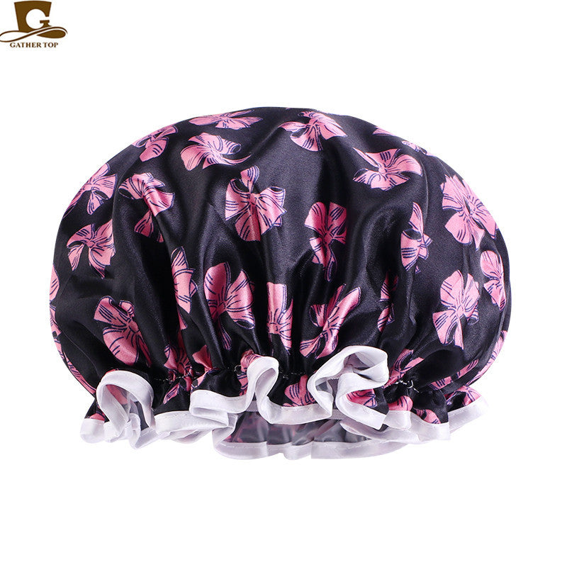 Children's Cartoon Satin Shower Waterproof Boys Cute Kids' Headwear