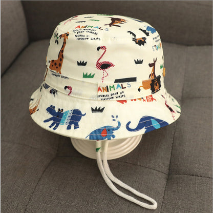 Children's Bucket Thin Korean Style Big Brim Kids' Headwear