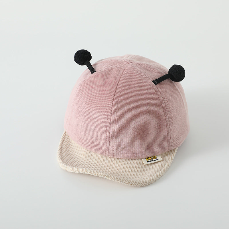 Letters Korean Style Soft Brim Peaked Kids' Headwear