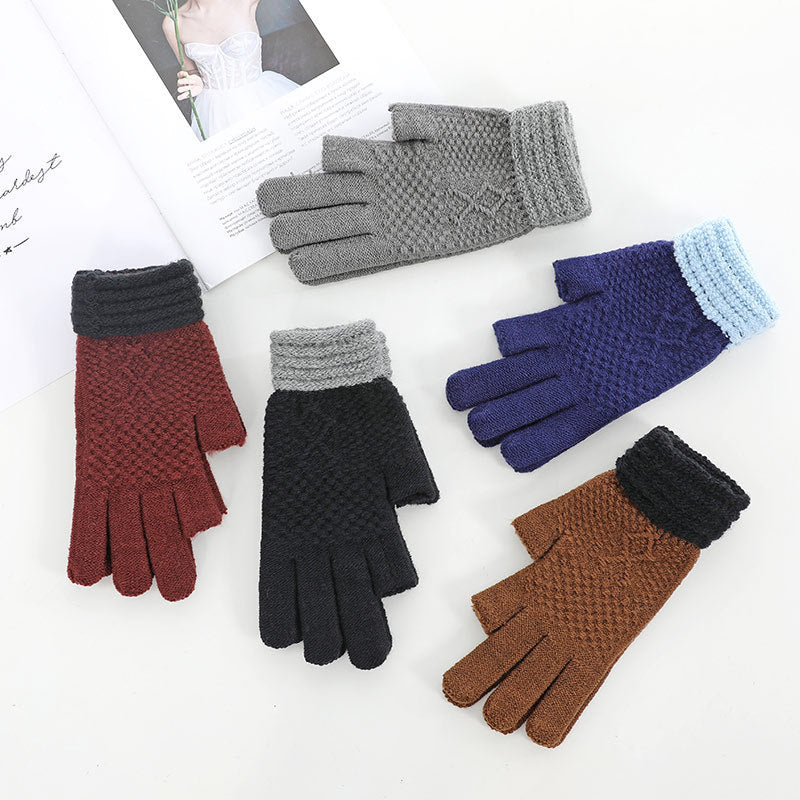 Women's & Men's Winter Dew Office Writing Typing Warm Gloves