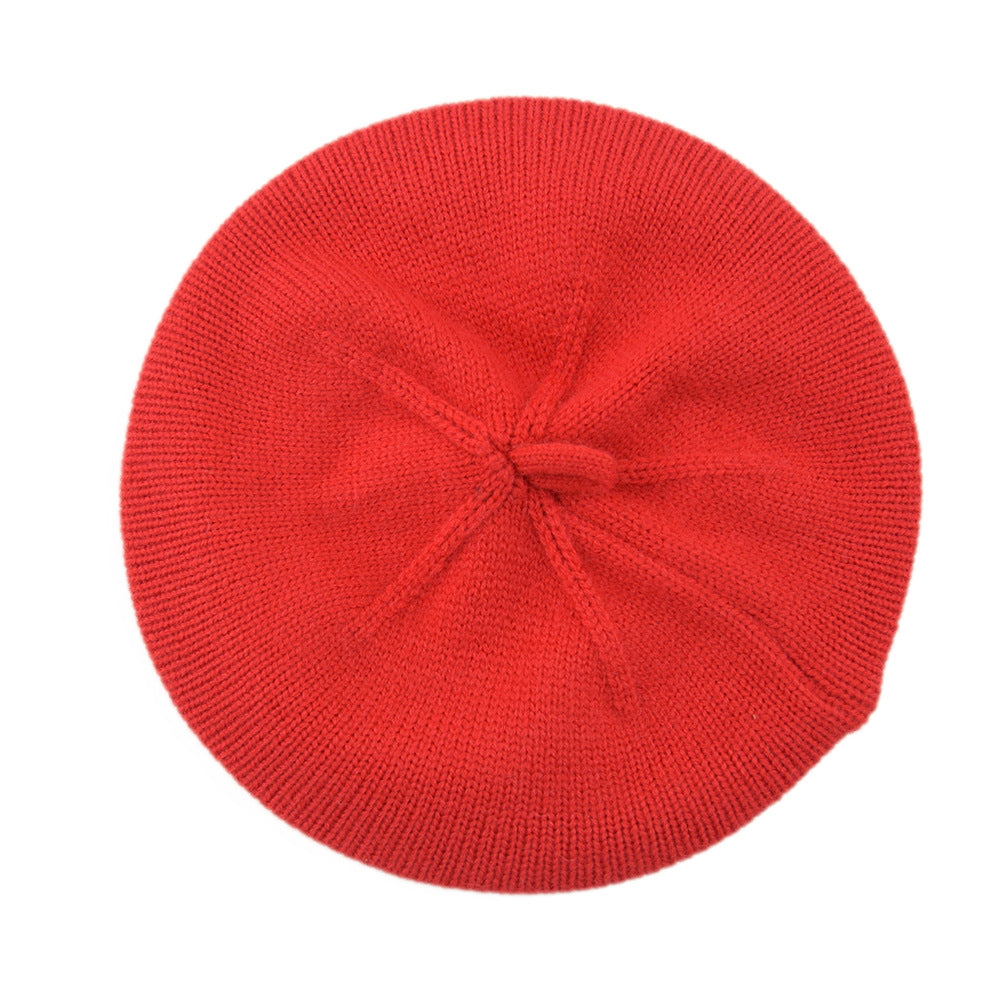 Children's Color Woolen Hat Korean Painter Versatile Kids' Headwear