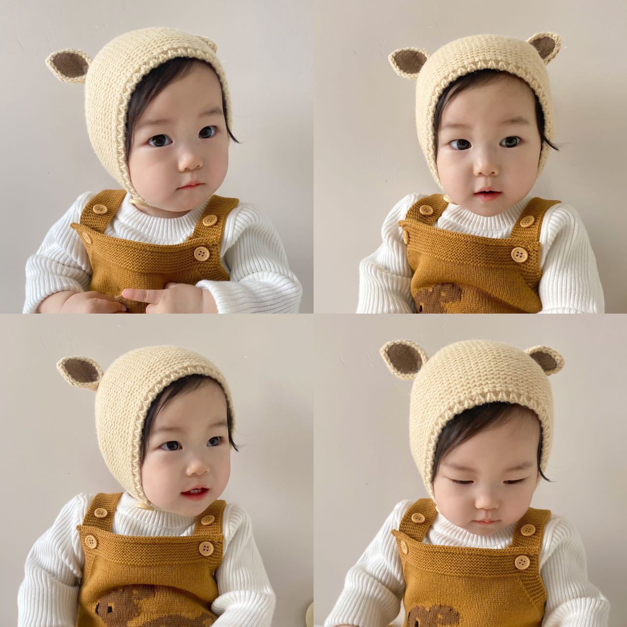 Trendy Hat Knitted Earmuffs Cute Wool Kids' Headwear