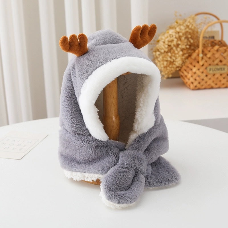 Children's Boys Cute Fleece Ears Protection Keep Kids' Headwear