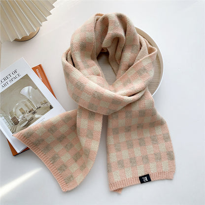 Women's Long Knitted Korean Thickened Warm Fashionable Scarfs