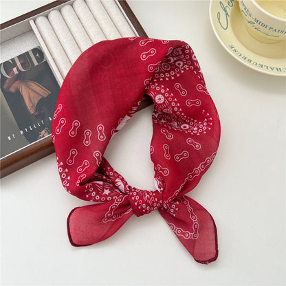 Women's Towel Soft Literary Decoration Silk Retro Scarfs