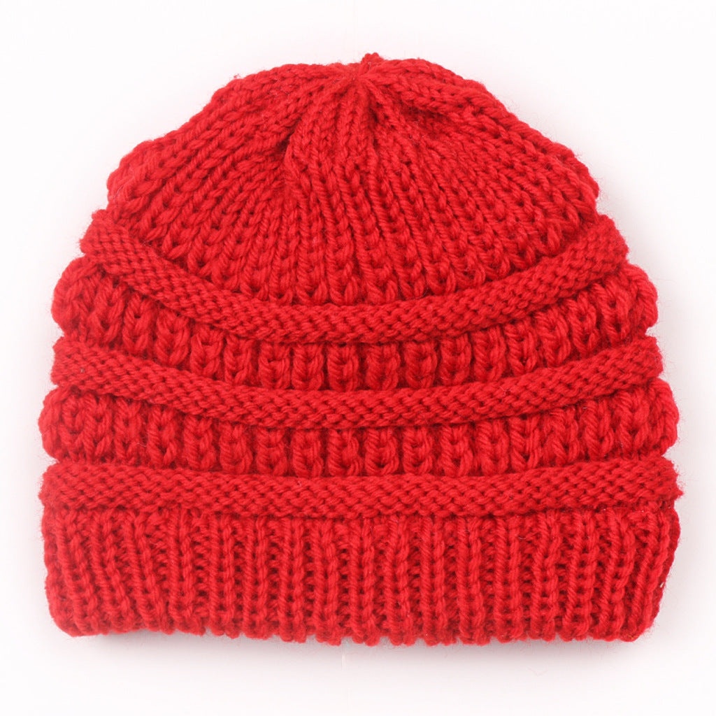 Children's Hat Warm Candy Color Boy Infant Kids' Headwear