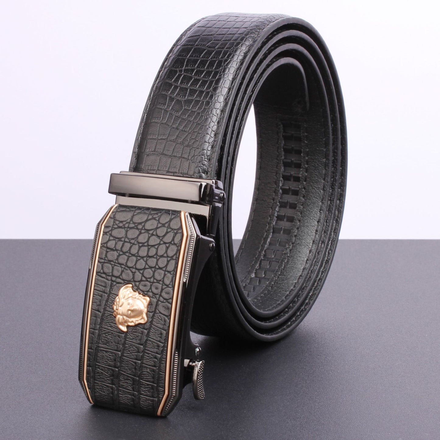 Men's High Quality Alloy Buckle Automatic Business Belts