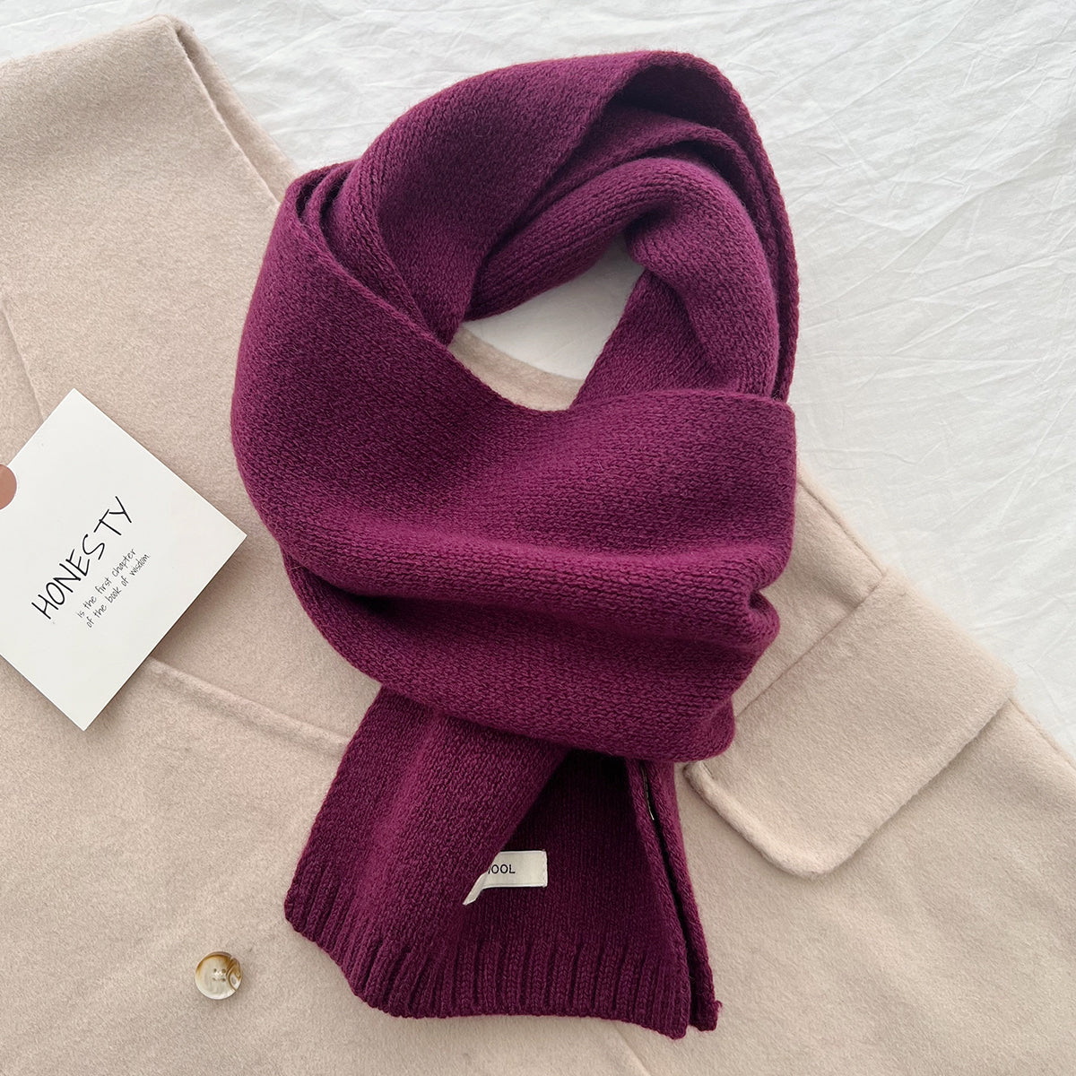 Women's & Men's Selected Australian Pure Cotton Wool Color Scarfs