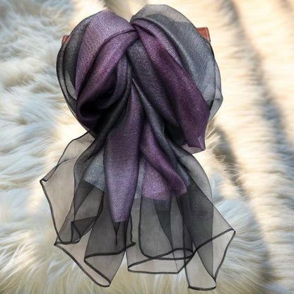 Women's Emulation Silk Fashion Mid-length Gradient Color Scarfs