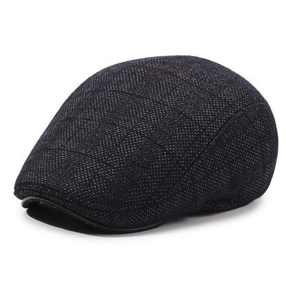 Men's Comfortable Plaid Warm Thickened Fleece Advance Hats & Caps