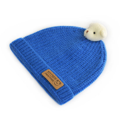 Children's Cat Brother Knitted Hat Cute Three-dimensional Kids' Headwear