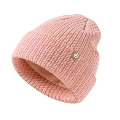 Children's Hat Outdoor Keep Warm Knitted Fleece-lined Earflaps Kids' Headwear