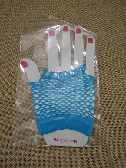 Creative Style Nylon Short Sexy Fishnet Decorative Gloves