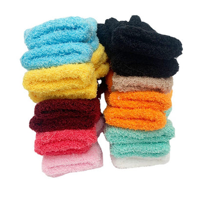 Women's & Men's Winter Towel Material Thickened Warm Full Finger Gloves