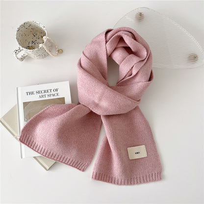 Women's Small Solid Color Korean Versatile Trendy Scarfs