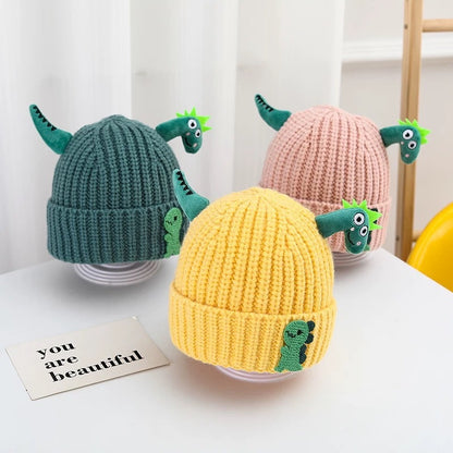 Hat Cute Super Dinosaur Shape Woolen Kids' Headwear