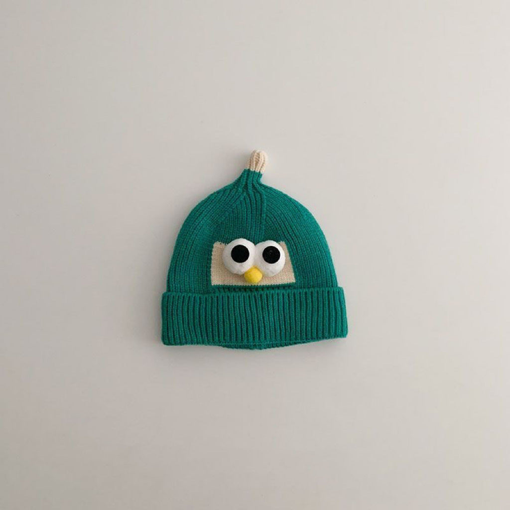 Children's Sleeve Korean Knitted Color Woolen Warm Kids' Headwear