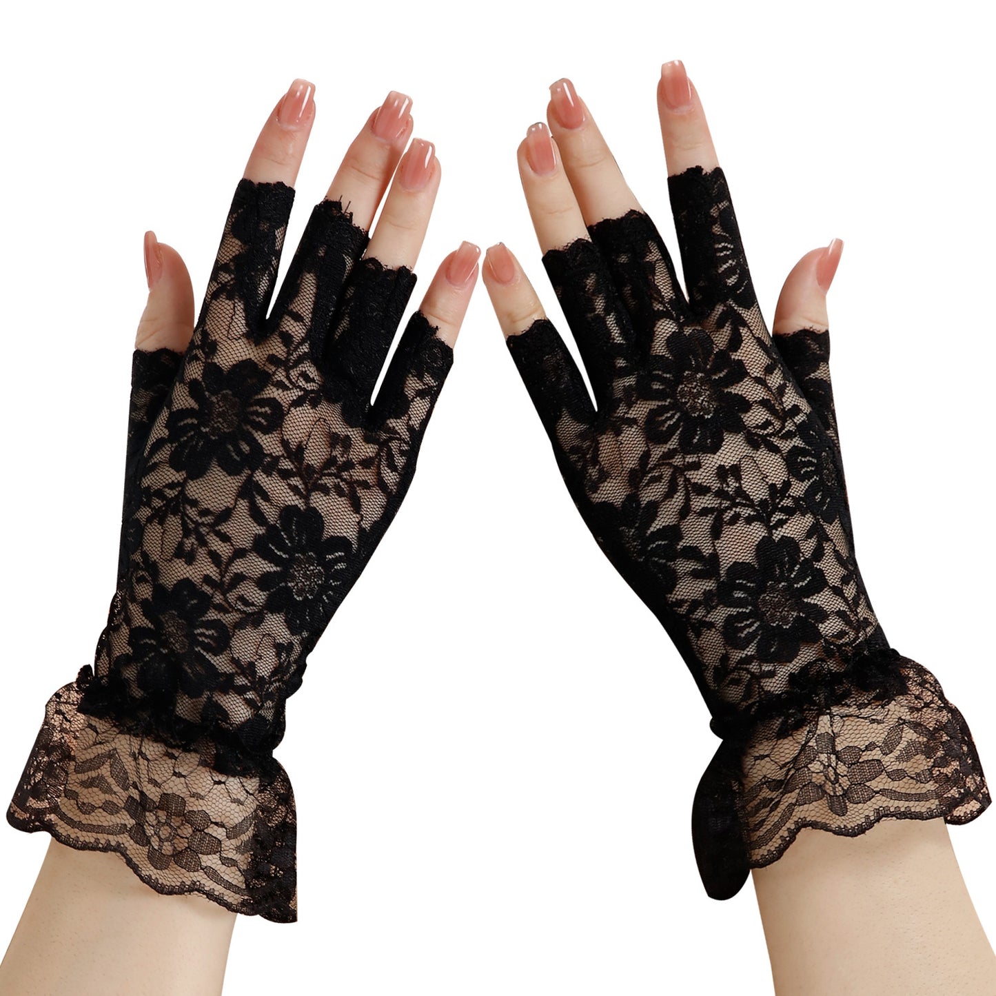 Women's Finger Wedding Sun Protection Driving Travel Gloves