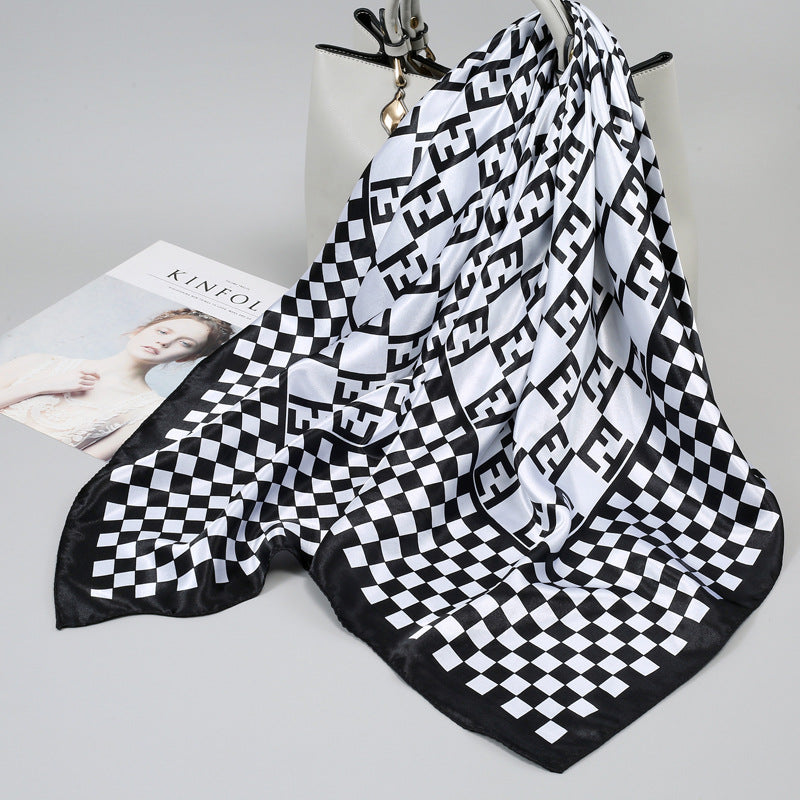 Large Kerchief Printed Female Mother's Outer Scarfs