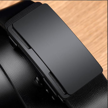 Men's Leather Toothless Automatic Buckle Decoration Trendy Fashion Belts