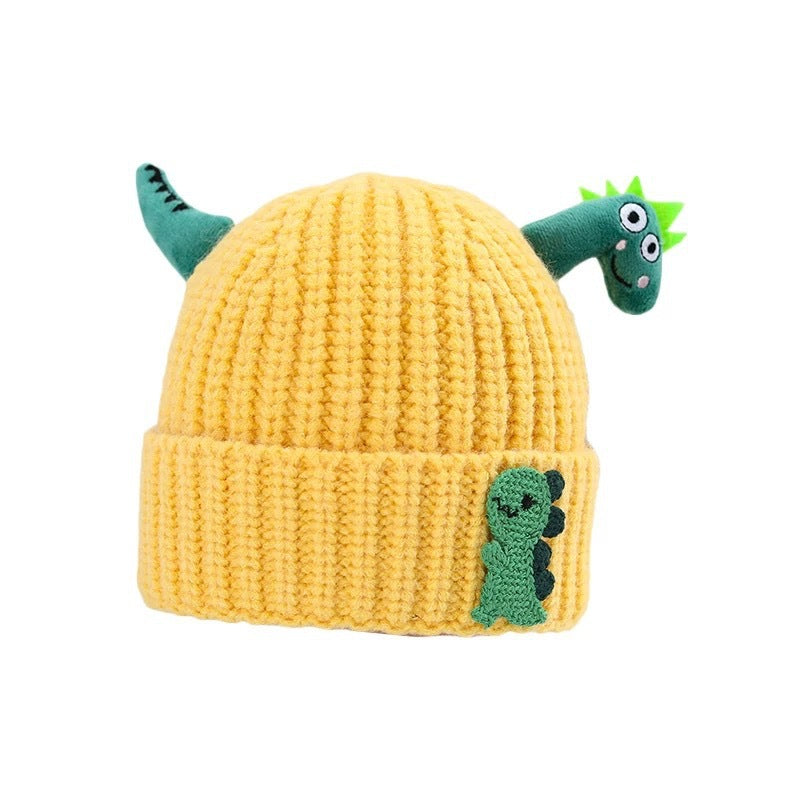 Hat Cute Super Dinosaur Shape Woolen Kids' Headwear