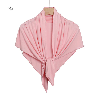 Women's Triangular Binder Elastic Mercerized Cotton Hair Scarfs