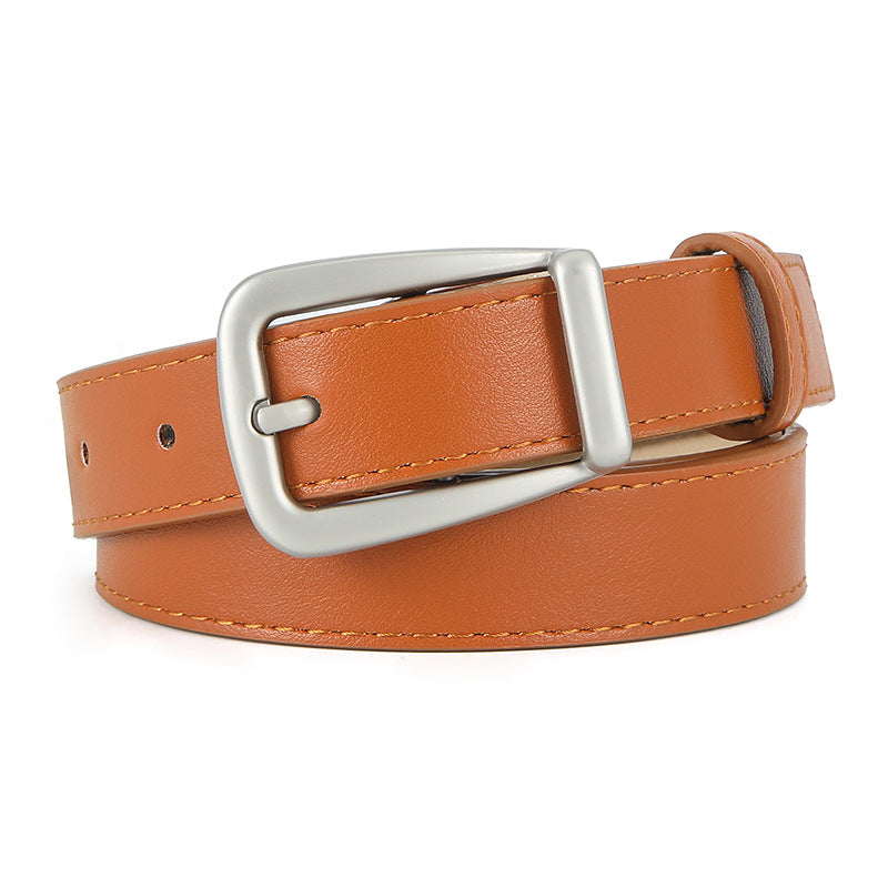 Women's Pin Buckle Thin Leather Waistband Personalized Belts