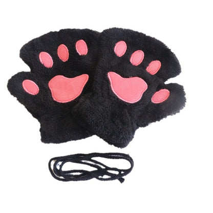 Women's For Warm Cute Cycling Five-finger Touch Gloves