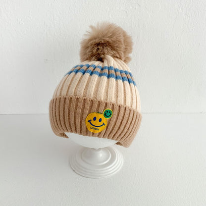 Hat Winter Cute Woolen Earflaps Boys Kids' Headwear