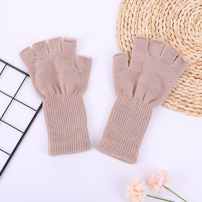 Fashion Acrylic Long Sleeve Screw Type Gloves