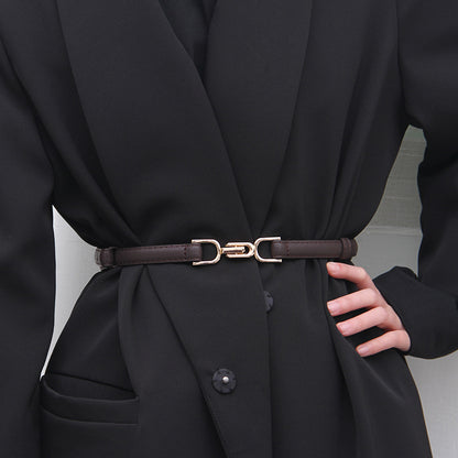 Women's Decoration Dress Simple Fashion Sweater Coat Belts