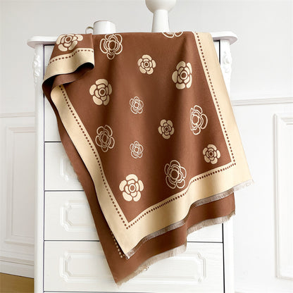 Winter High Sense Thick Warm Air Conditioning Scarfs