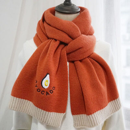 Long Section Keep Warm Pure Color Wool Scarfs