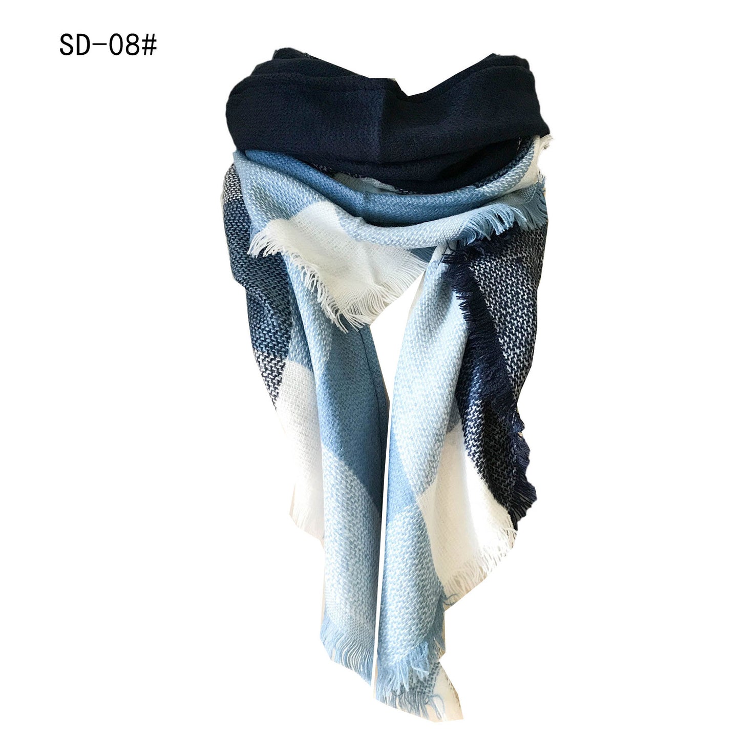 Women's Double-sided Square Triangular Binder Neck Warmer Scarfs