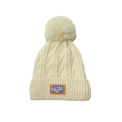 Women's Woolen Hat Warm Thickened Winter White Hats & Caps