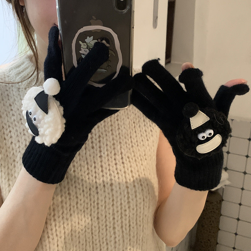 Keep Warm Touch Screen Five Finger Gloves