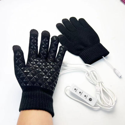 Women's & Men's Double Side Heating Palm Glue Point Gloves