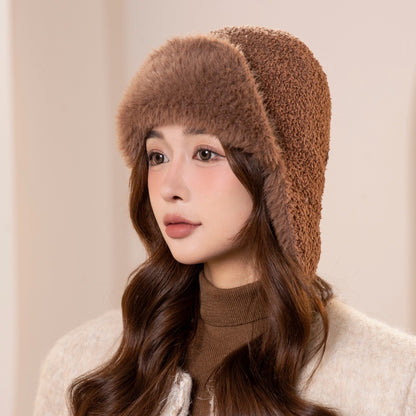 Women's Winter Thickened Warm Hat Imitation Fur Hats & Caps