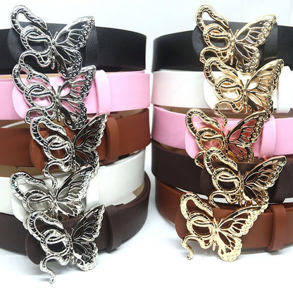 Snake Butterfly Buckle Jeans Skirt Shaped Accessory Belts