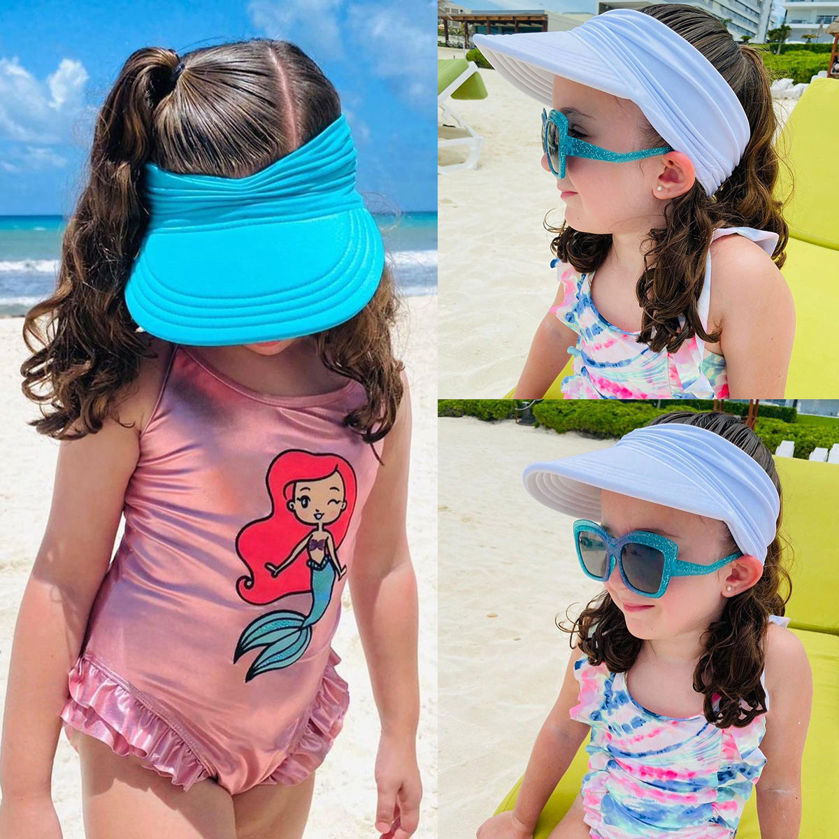 Women's & Men's Summer Big Brim Sunhat Outdoor Beach Kids' Headwear