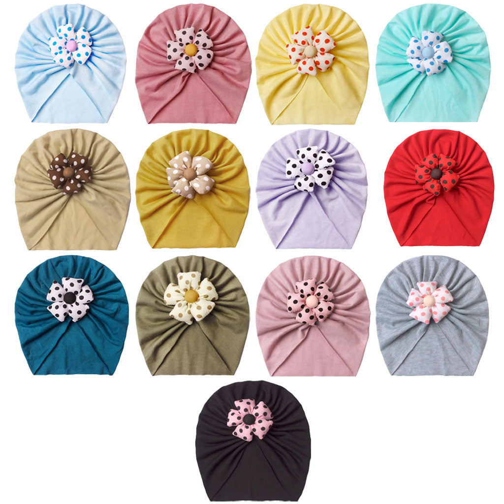 Children's Door Hat Summer Cute Polka Dot Kids' Headwear