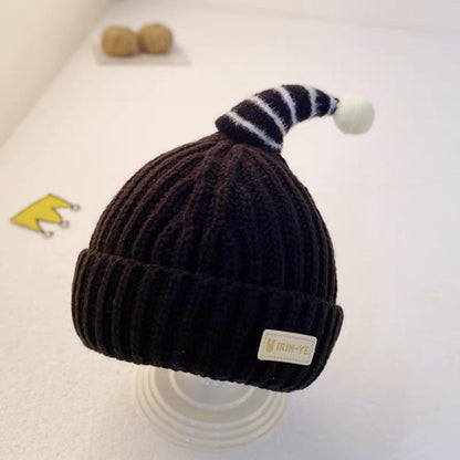 Knitted Hat Boys Thickened Earflaps Sleeve Kids' Headwear