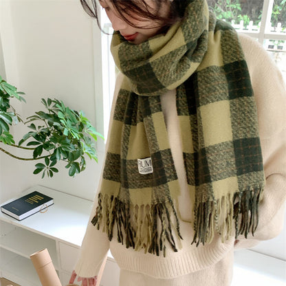 Women's Artificial Cashmere Retro Warm Long Shawl Scarfs