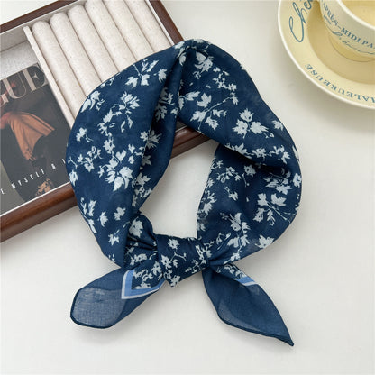 Women's Towel Soft Literary Decoration Silk Retro Scarfs