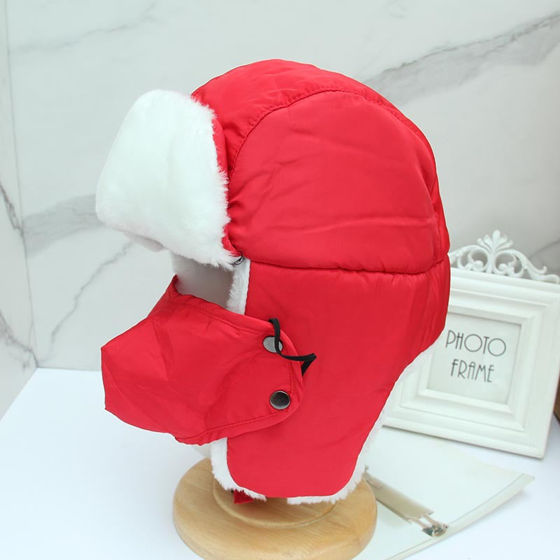 Northeast Winter Thickened Warm Boys Waterproof Skiing Middle Kids' Headwear