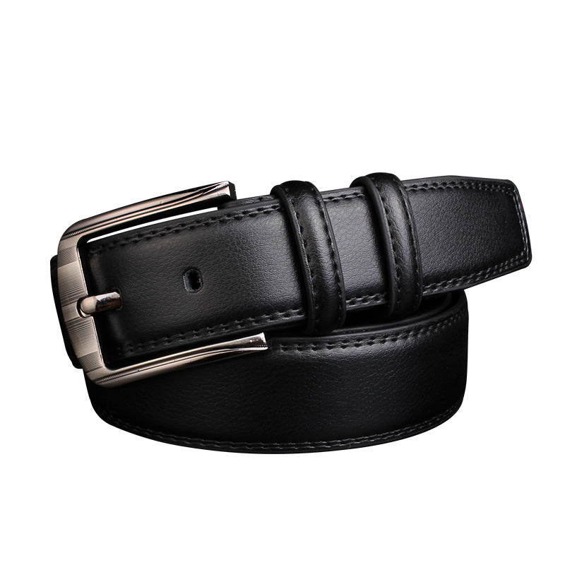 Men's Leather Pin Buckle Cowhide Casual Belts