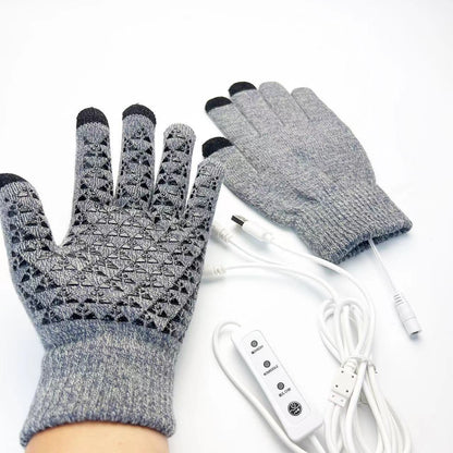 Women's & Men's Double Side Heating Palm Glue Point Gloves