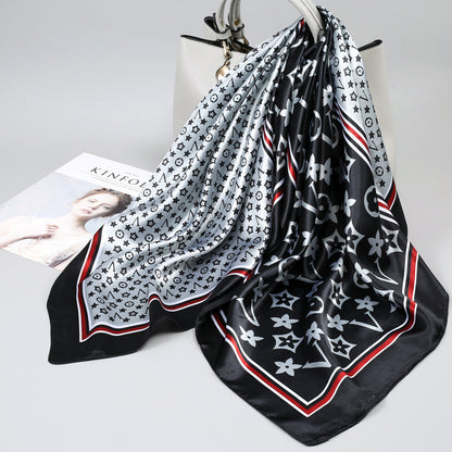 Large Kerchief Printed Female Mother's Outer Scarfs